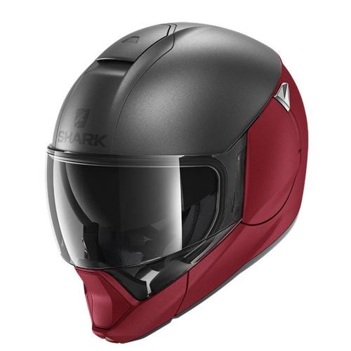 Foto Produk SHARK EVO JET DUAL MATT RED SILVER RAR | HELM MOTOR MODULAR | SHARK dari kamayelstore