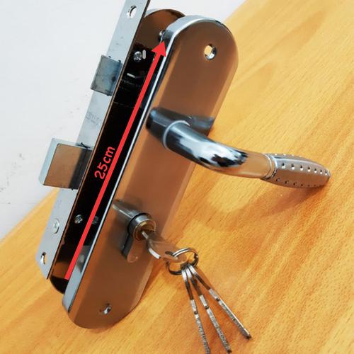 Foto Produk Kunci Pintu Set Besar 25cm / Gagang Pintu Rumah - Silver dari The Season88