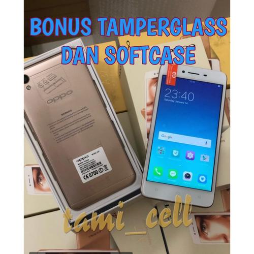 Jual Oppo A37 RAM 2/16 Garansi Distributor 1 Tahun - Black & Gold