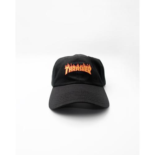 Jual THRASHER LOGO CAP BLACK - 100 