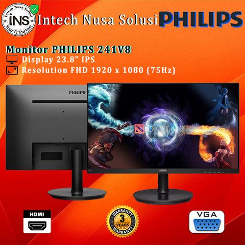 Jual Monitor PHILIPS 241V8 23.8\