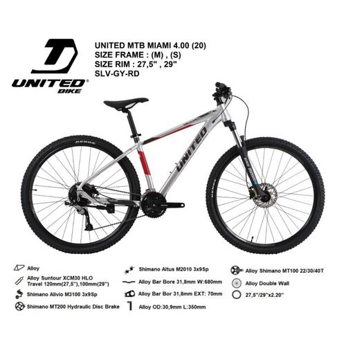Sepeda Gunung MTB United Miami 4.00 