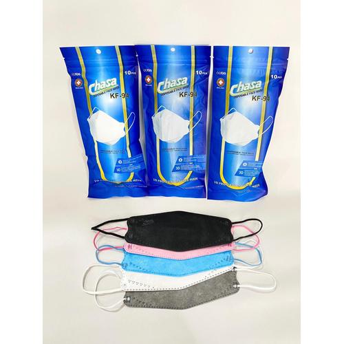 Foto Produk Masker KF94 Chasa 3D Stereoscopic Fish Sachet Isi 10Pc Premium Quality - Putih dari Wendy Motor