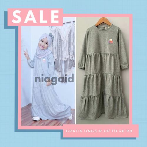 Foto Produk Gamis Lebaran Anak Perempuan Cewek 1-10 Tahun Baju Busana Muslim New - size 2 dari niagaid