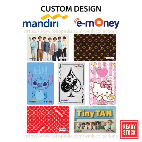 Gambar Kartu Emoney Etoll Mandiri Custom Design 1 sisi Saldo 30 rb dari Winly Collections undefined Tokopedia