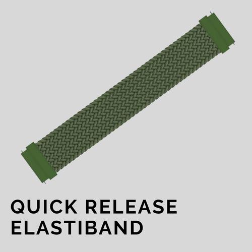 Gambar Strap Jam Tangan Nylon 20/22mm Quick Release Elastiband - Hijau - 20mm - Size S dari Solo Timepiece Kota Tangerang Selatan Tokopedia