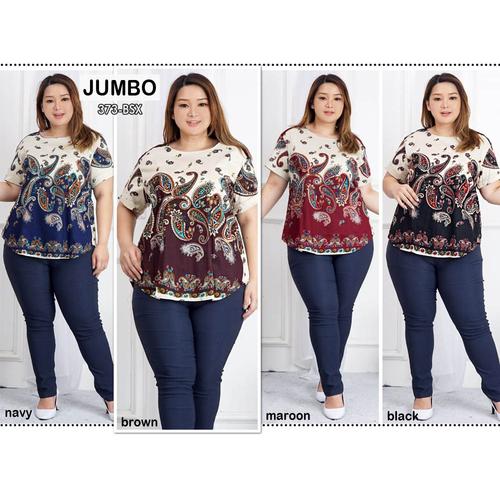 Foto Produk Blouse Batik Super Jumbo Bigsize Baju Atasan Wanita Big Size 373 vol 1 dari Paphika