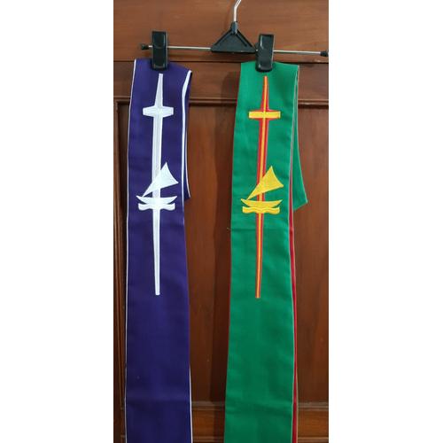 Jual Stola Pendeta/ Guru Injil/ Penatua/ Diaken - Hijau - Kota Malang - Kolportage18 | Tokopedia