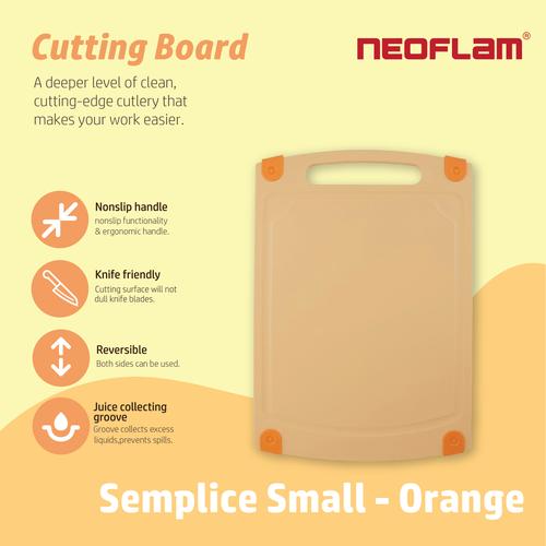 Gambar Neoflam Semplice Cutting Board Small - Orange (Small) dari Neoflam Official Store Jakarta Pusat Tokopedia