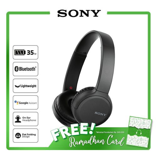 Foto Produk SONY WH-CH510 Black On Ear Wireless Headphone / CH510 / CH-510 dari Sony Audio Official