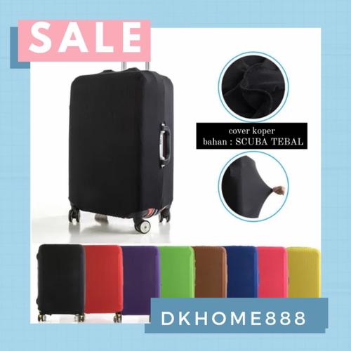 Foto Produk sarung koper / luggage cover size S - XL - S, Merah dari dkhome888