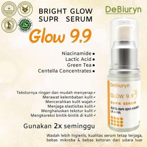 Foto Produk DeBiuryn Glow 9.9 SUPER SERUM 20ml - Spot Hitam dan Kulit Kusam dari Debiuryn Dermacosmetics