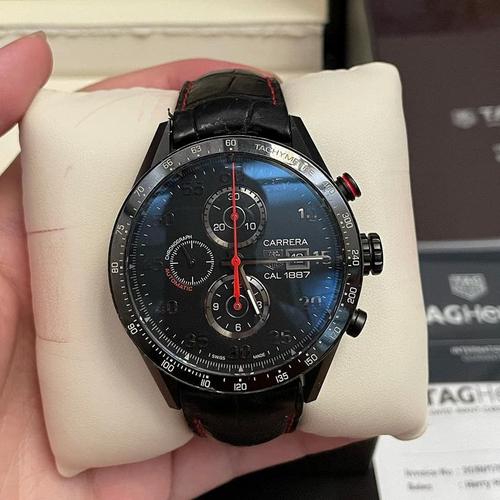 Jual tag heuer carrera cal 1887 black 