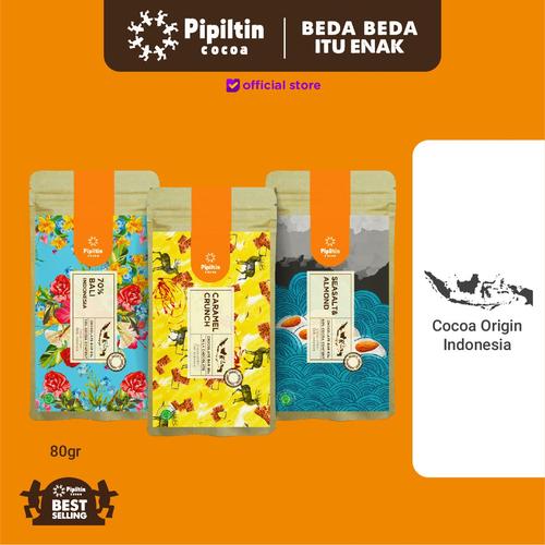 Gambar Pipiltin Cocoa Chocolate - Chocolate Package 3 Bar 80gr dari Pipiltin Cocoa undefined Tokopedia