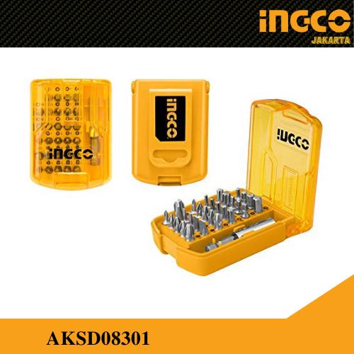 Jual Mata Bor Obeng Plus Minus 30 Pcs Screwdriver Bits Set INGCO ...