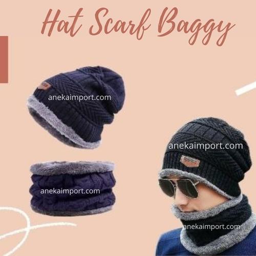 Syal Wool Winter Import Rajut 