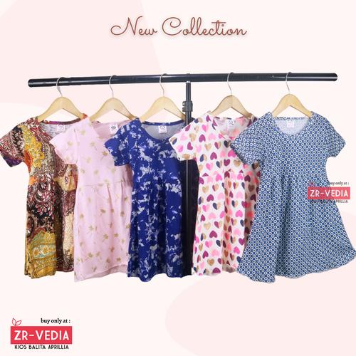 Gambar (LEBIH HEMAT ISI 3 PCS ) Dress Thalia 2-3 Tahun / Baju Anak Perempuan - ISI 3 DRESS dari ZR-Vedia Jakarta Timur Tokopedia