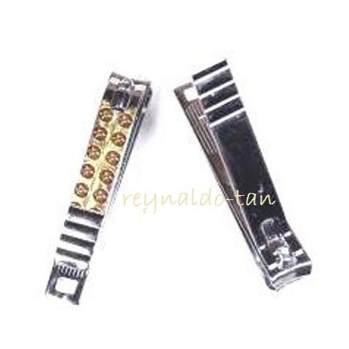 Foto Produk 12 Pcs Gunting Kuku Besar Motif Emas Corak Elegan Panjang 7cm Maxowell dari reynaldo-tan
