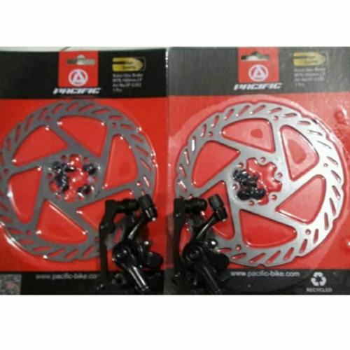 Foto Produk 1 SET PIRINGAN CAKRAM / DISK BRAKE + CALIPER MUKA BELAKANG SEPEDA dari LJ-Computer