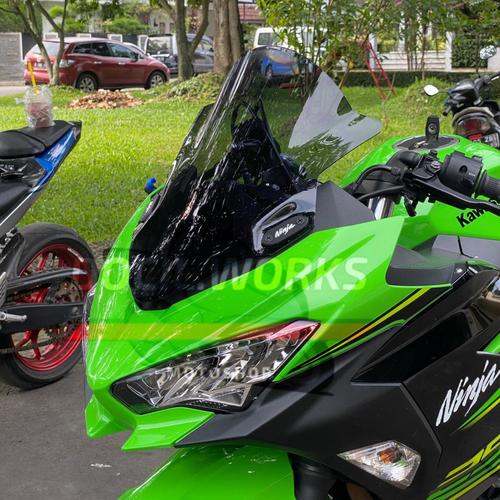 Foto Produk Windshield Ninja 250 FI 2018 Model Zero Gravity - Smoke dari DocilWorks