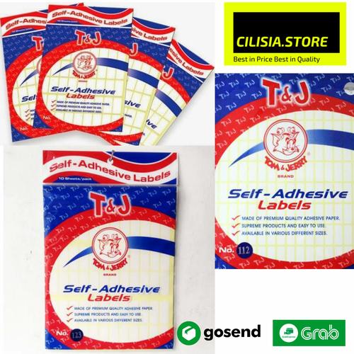 Jual Label Stiker Tom Jerry Sticker Label T&J Adhesive Label [Per Pack ...