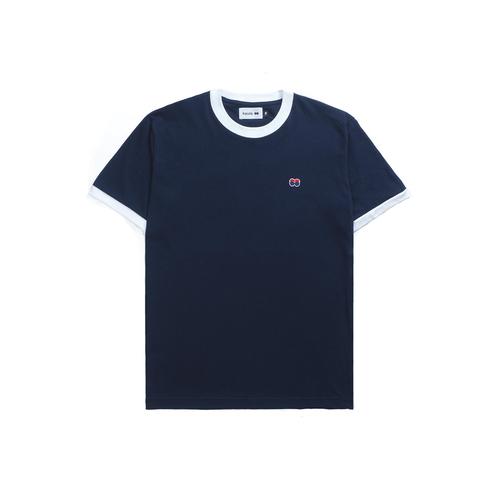 Promo Croquet Navy White Ringer Tee 