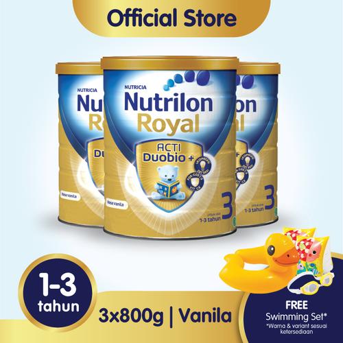 Foto Produk Paket 3 - Nutrilon Royal 3 Susu Pertumbuhan 1-3 Thn Vanila 800gr dari Nutrilon Shop