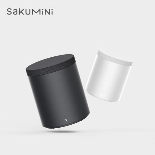Foto Produk SAKUMINI T5 WIRELESS CHARGING MINI PORTABLE BLUETOOTH SPEAKER STEREO - Hitam dari Snowphone