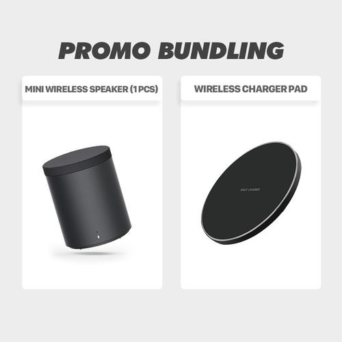 Foto Produk SAKUMINI T5 WIRELESS CHARGING MINI PORTABLE BLUETOOTH SPEAKER STEREO - PAHE 3 dari Baseus Official Store