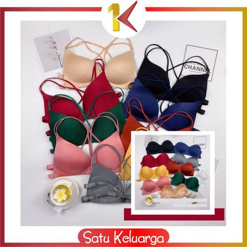 Jual SK P64 P65 Bra Seamless Tanpa Kawat BH Wanita Push Up Bra Bra