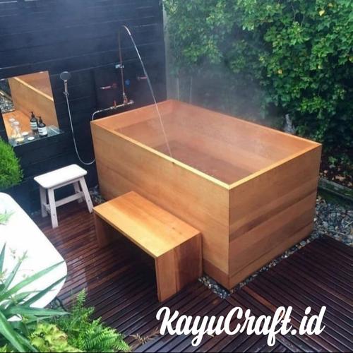 Jual Wooden Bathtub Kayu Klasik cantik dan elegan Terbaru Jakarta Selatan KayuCraft_id