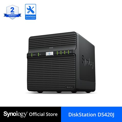 Promo Synology DS420J 4Bay DiskStation NAS Server External Storage DS