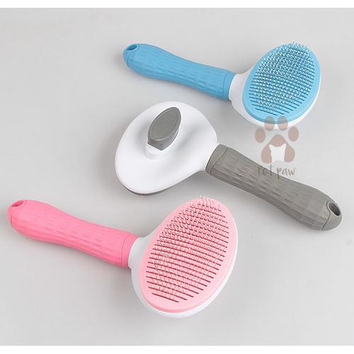 Foto Produk Sisir Grooming Anjing Kucing | Pet Grooming Brush High Quality Import - Pink dari Petpaw.id