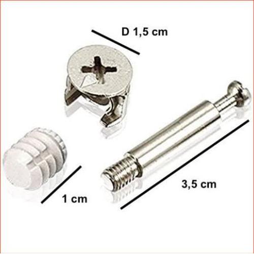 Foto Produk Baut Knock Down Minifix Set / Sambungan Kayu Socket Furniture / 15009 dari WINSTON SUKSES ABADI