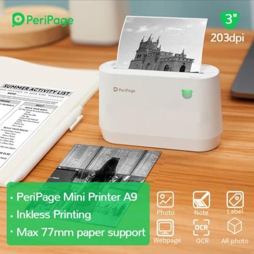 Gambar PERIPAGE A9 Bluetooth Mini Thermal Printer 80mm PHOTO Portable - ORI dari SARANG ACC shop undefined Tokopedia