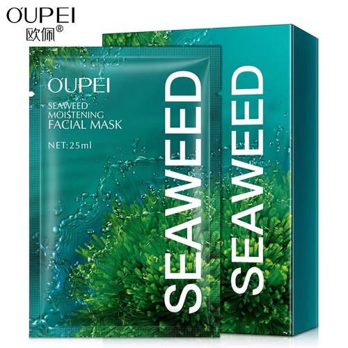 Foto Produk OUPEI SEAWEED MOISTENING FACIAL MASK MASKER KOREA WAJAH WANITA FACIAL dari Bursa Cosmetik Murah