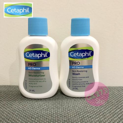 Gambar PAKET : CETAPHIL Pro AD Derma Skin Restoring Moisturizer n Wash 29 ml dari Gie273 Kab. Tangerang Tokopedia