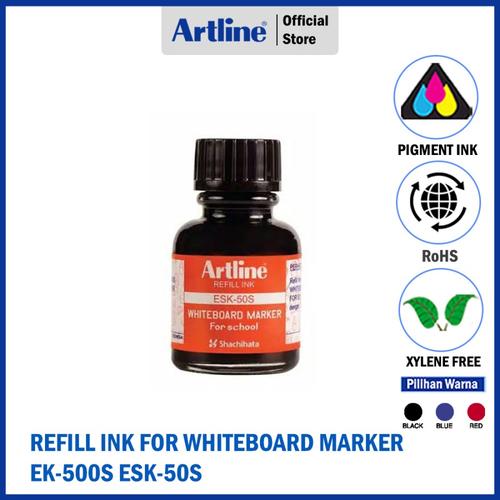 TINTA ISI ULANG ARTLINE REFILL TINTA WHITEBOARD MARKER EK-500S ESK-50S  Merah di Siswa Stationery Tokopedia