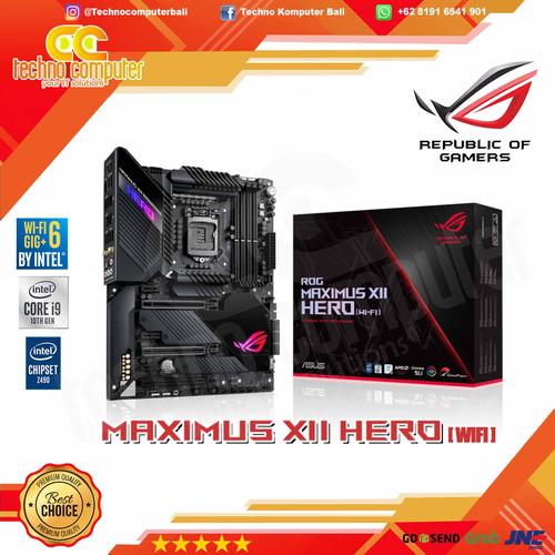 Foto Produk MOTHERBOARD ASUS ROG MAXIMUS XII HERO WIFI - INTEL LGA 1200 dari Techno Computer Bali