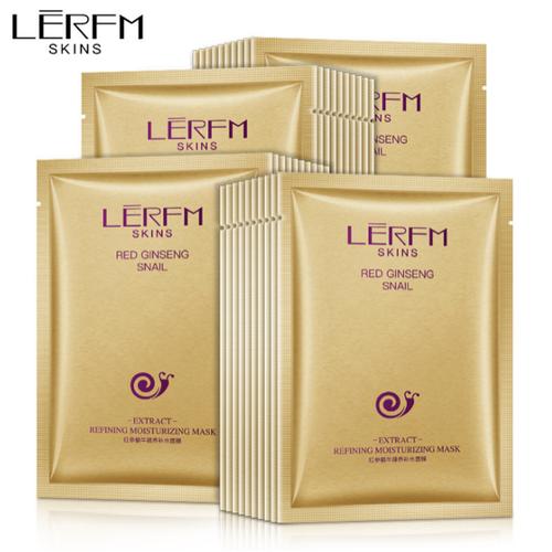 Foto Produk LERFM SKINS SKIN RED GINSENG SNAIL EXTRACT REFINING MOISTURIZING MASK dari Bursa Cosmetik Murah
