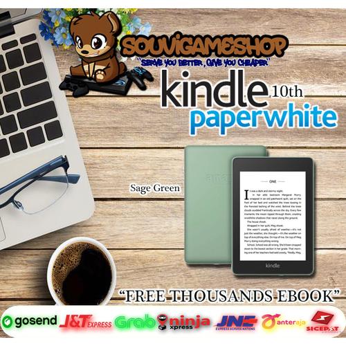 Foto Produk Amazon Kindle Paperwhite 10th Gen EBook Reader Waterproof 32GB Ads - SAGE dari souvigameshop
