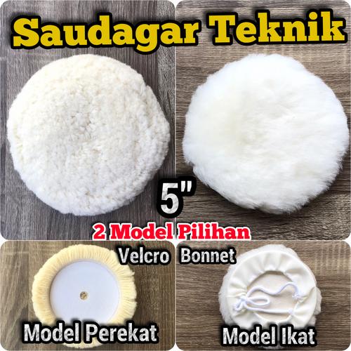Foto Produk Wool Woll Poles 5 inch Velcro Bulu Poles Polishing Pad 5" - Velcro dari Saudagar Teknik