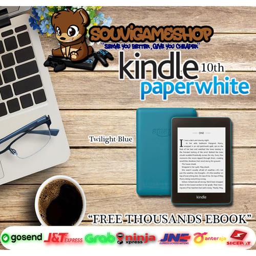 Foto Produk Amazon Kindle Paperwhite 10th Gen EBook Reader Waterproof 8GB Ads - TWILIGHT BLUE dari souvigameshop