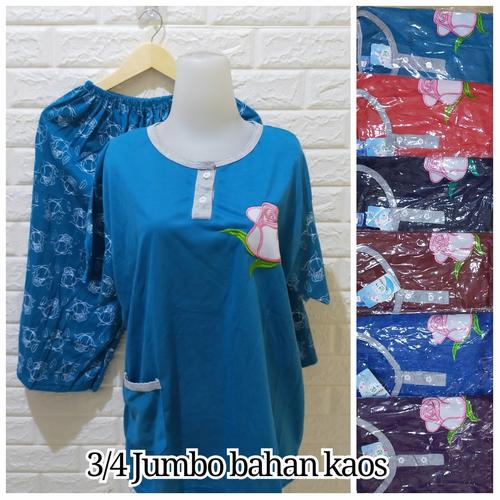 Foto Produk BABYDOLL 3/4 JUMBO XXL BAHAN KAOS/ BAJU TIDUR SETELAN MURAH dari im@ shop