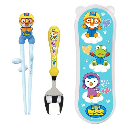 Foto Produk Edison Chopstick Spoon + Case - Pororo dari Marveila & Friends