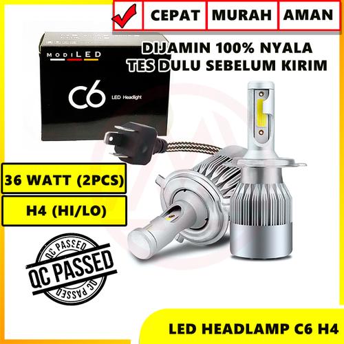Foto Produk LED C6 H4 COB UNIVERSAL PLUG N PLAY SANGAT TERANG ISI 2PC dari Modifikasi Market
