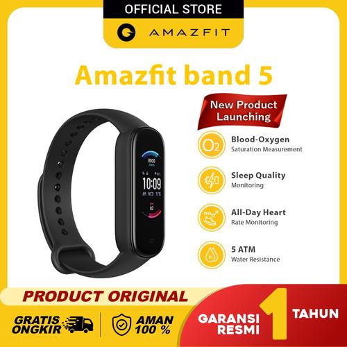 Foto Produk Amazfit Band 5 Stay Active, Stay Young Garansi Resmi - Midnight Black dari Amazfit Official
