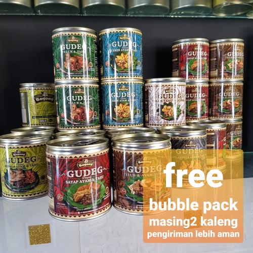 Gambar GUDEG YU DJUM WIJILAN, GUDEG KALENG BAGONG FREE BUBBLE WRAPE - telur+tahu ori dari berlian3grosir Kab. Bantul Tokopedia
