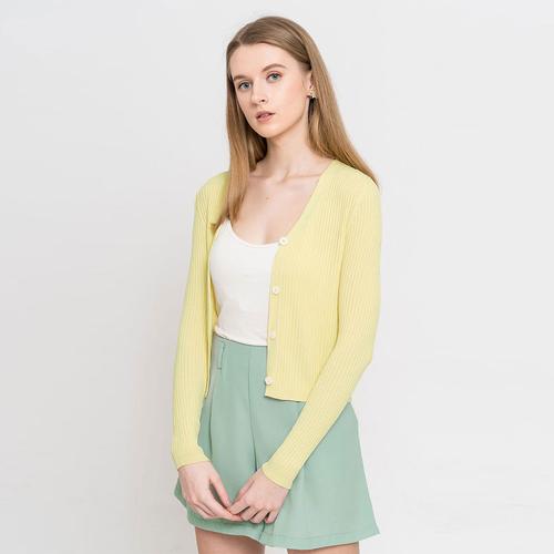 Foto Produk Chocochips - Helma Cardigan Yellow/ Outer Rajut dari Chocochips Official Shop