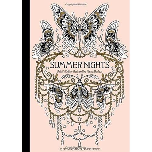 Download Jual Summer Nights Adult Coloring Book By Hanna Karlzon Buku Impor Jakarta Utara Flori Kitchen Shop Tokopedia